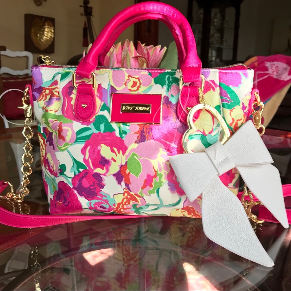 Betsy Johnson bright floral purse!!!